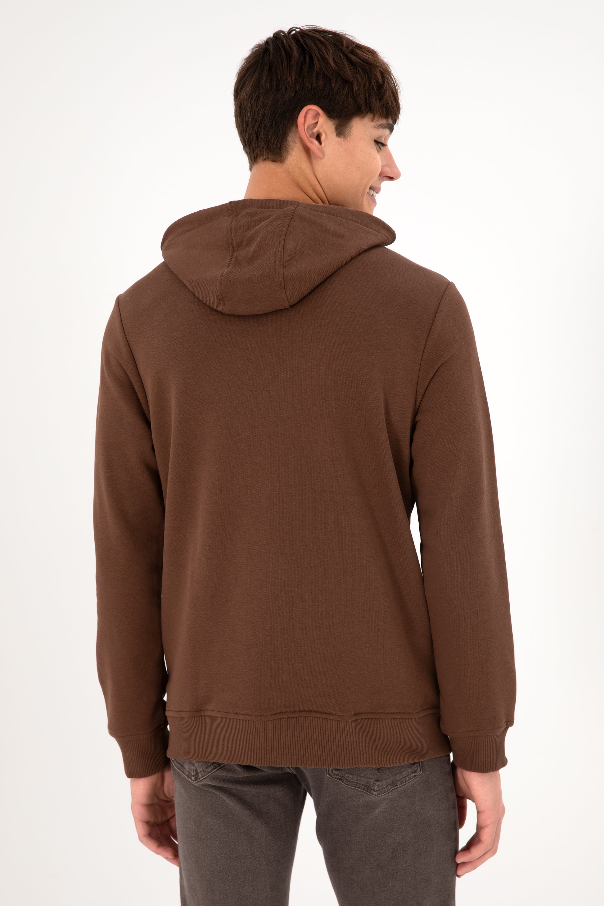 Men's Brown Basic Sweatshirt