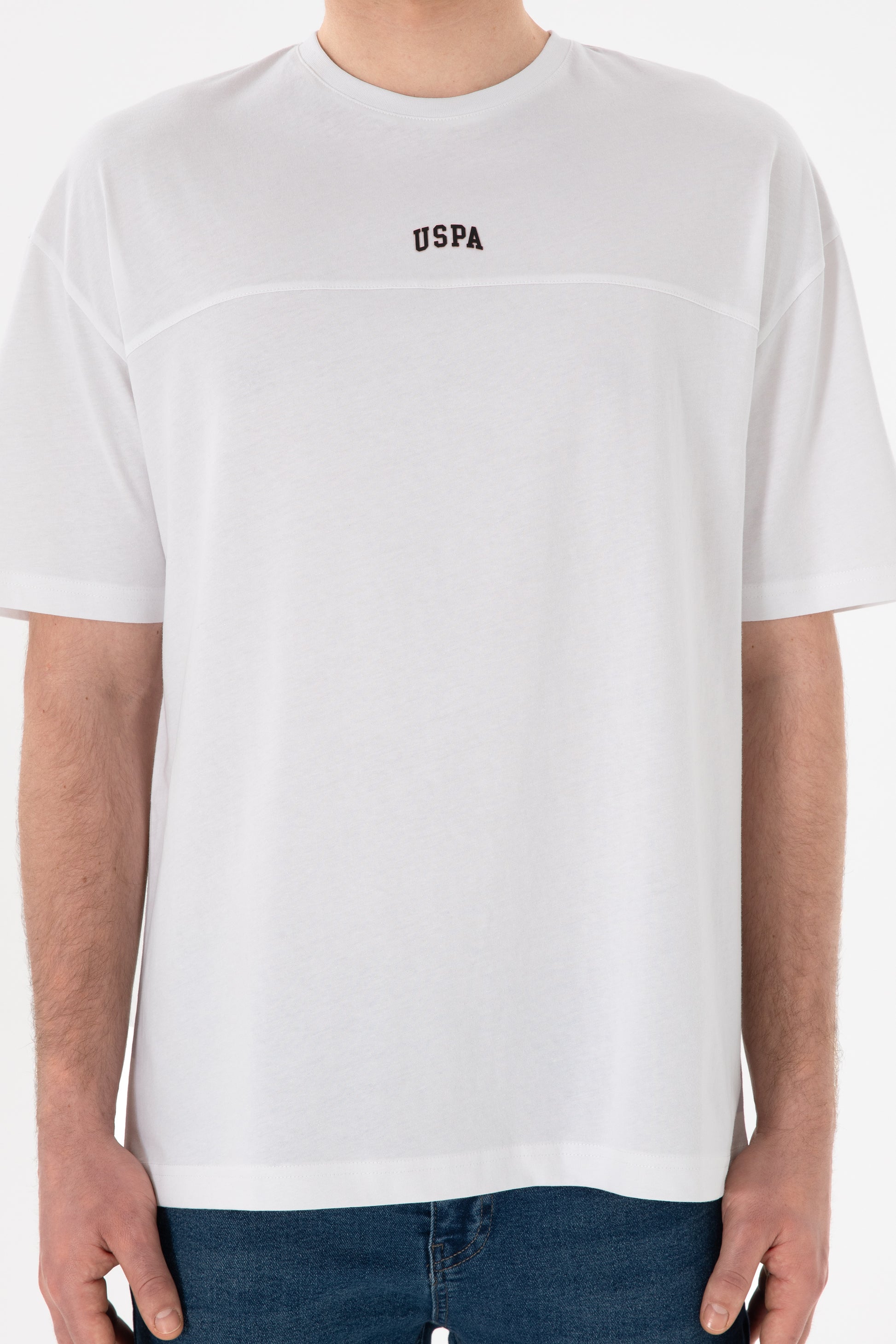 Men's Comfort Fit Crew Neck White T-Shirt