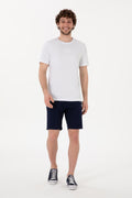 Men's Regular Fit Crew Neck White T-Shirt