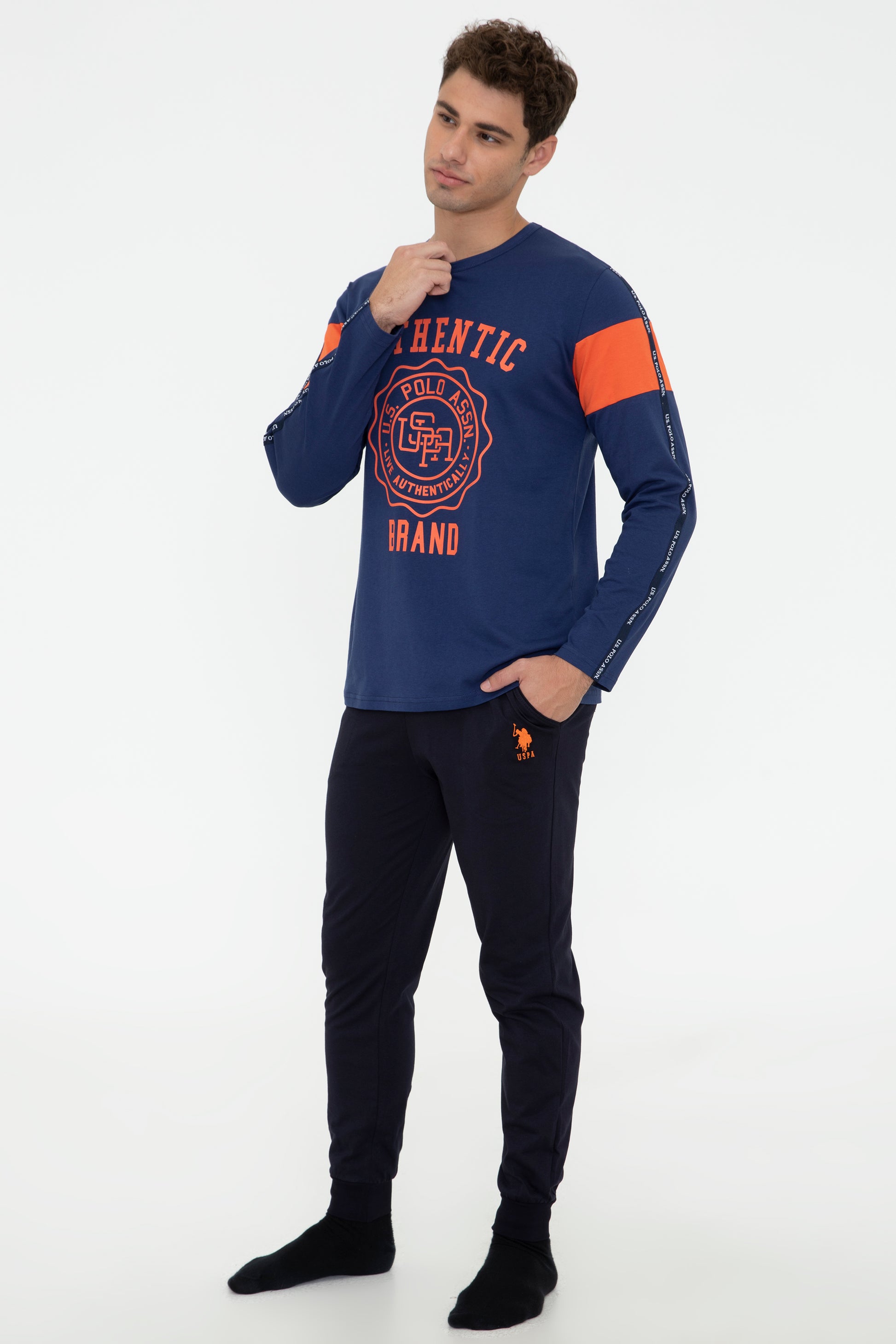 Men's Indigo Pajama Set