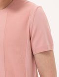 Pink Slim Fit Crew Neck Sweater T-Shirt