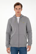 Men's Grey Charcoal Knitted Cardigan