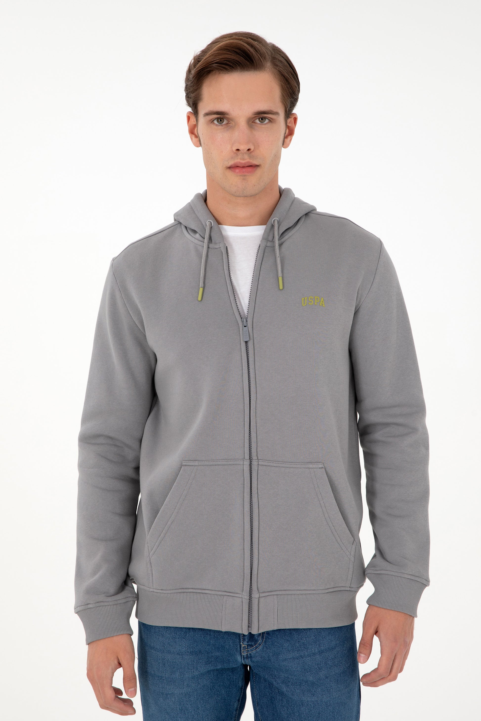 Men's Grey Charcoal Knitted Cardigan