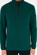 Men's Dark Green Basic Sweatshirt