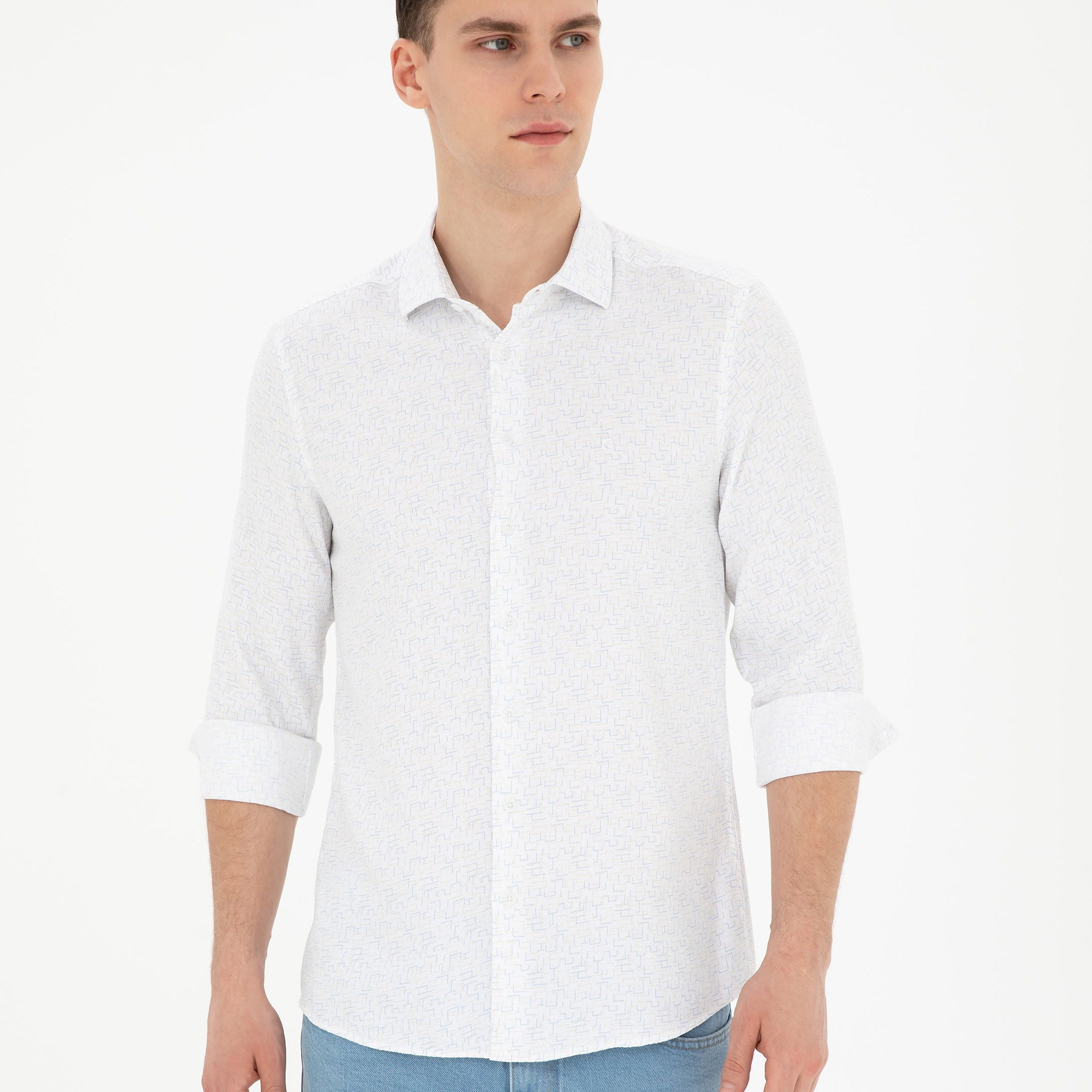 Lemon Slim Fit Long Sleeve Shirt