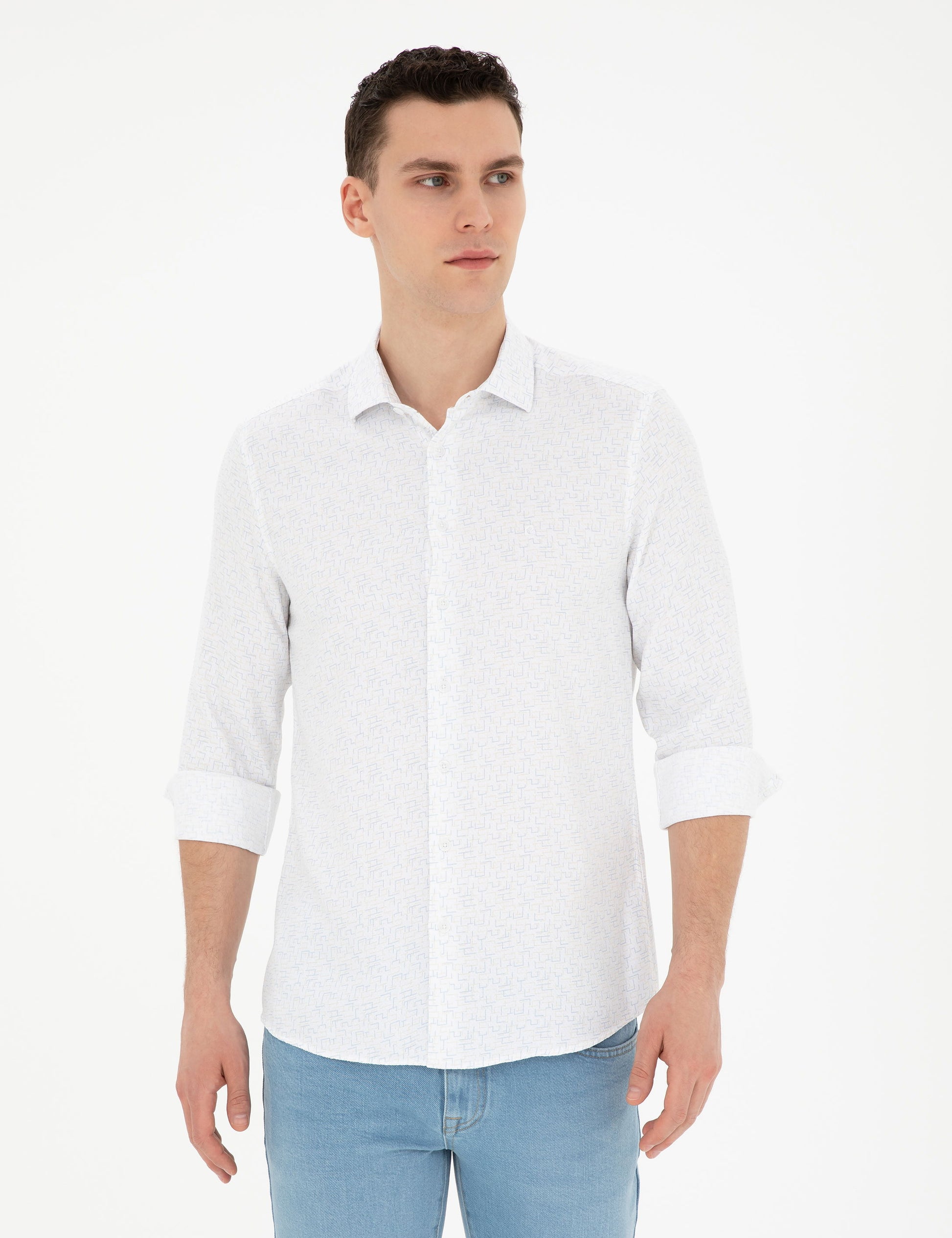 Lemon Slim Fit Long Sleeve Shirt