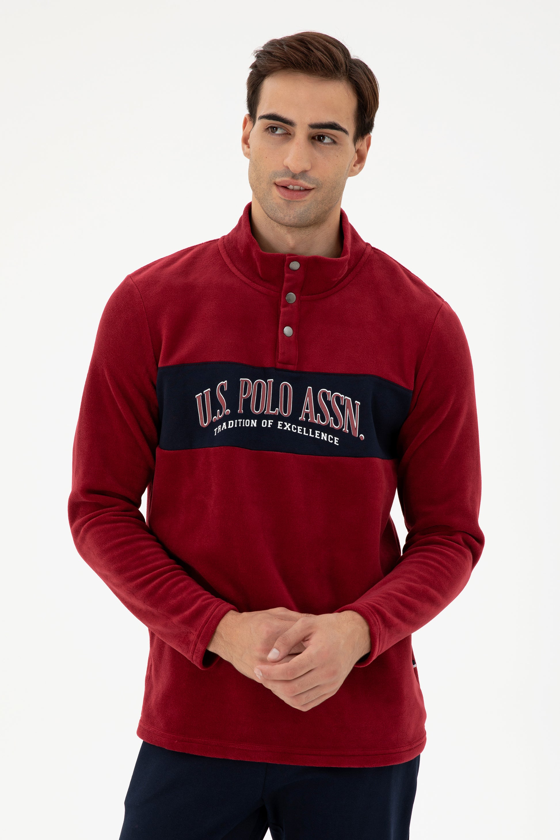 Men's Burgundy Pajama Set