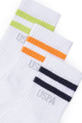 Boy's White Socket Socks