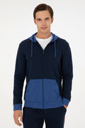 Men's Navy Blue Knitted Cardigan