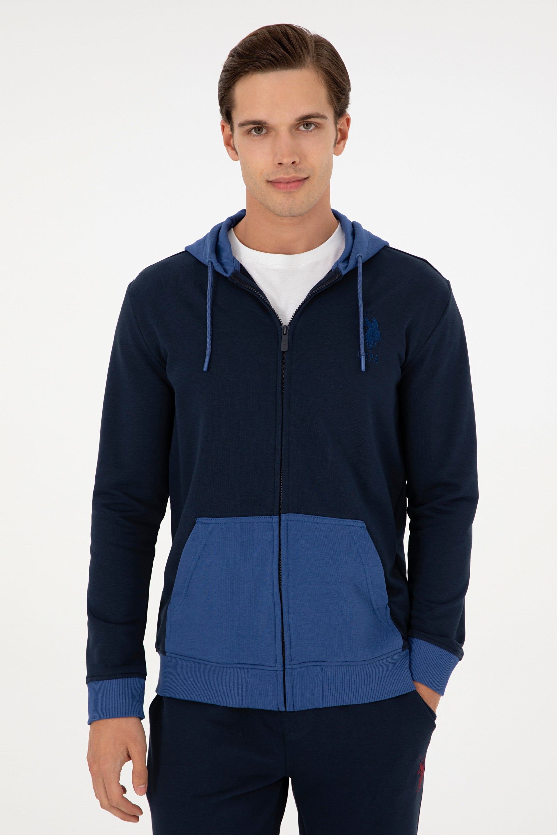 Men's Navy Blue Knitted Cardigan