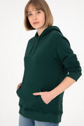 Men's Dark Green Basic Sweatshirt