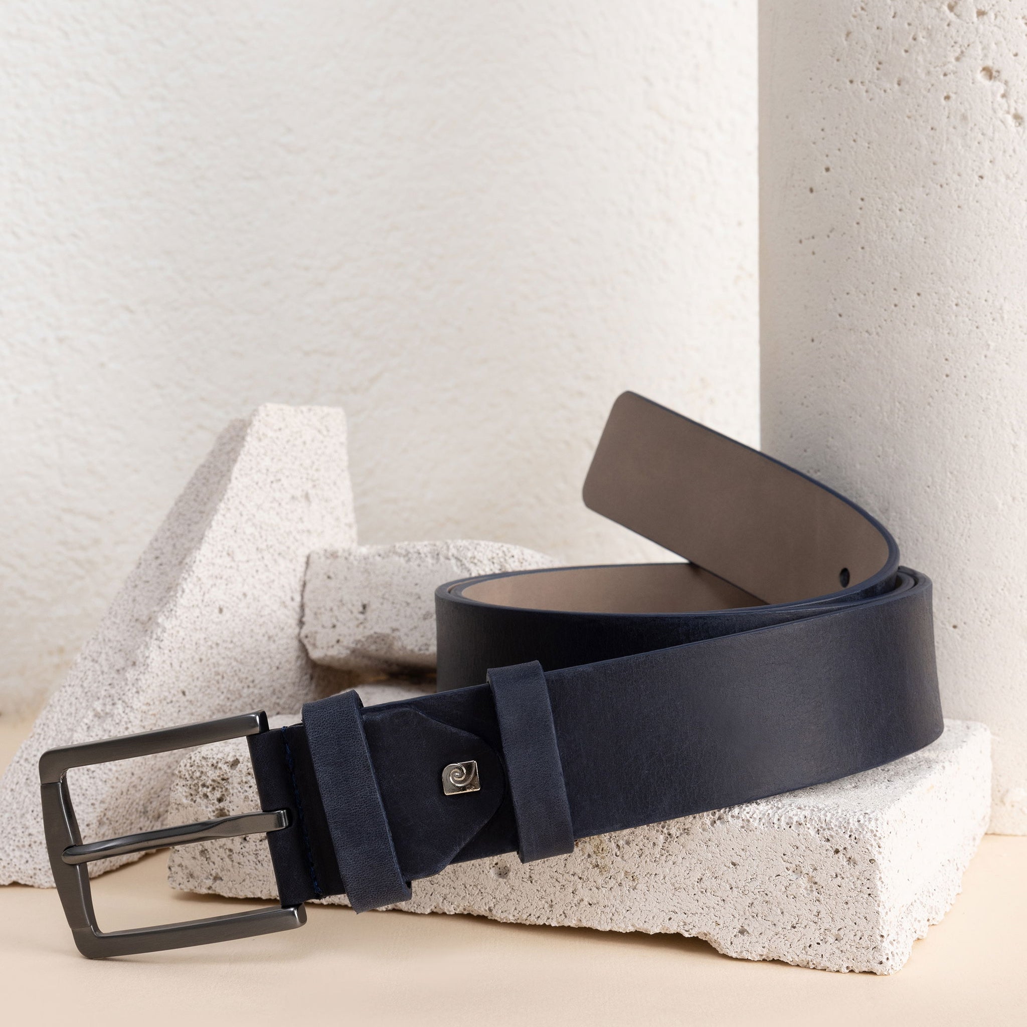 Navy Blue Denim Belt