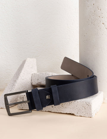 Navy Blue Denim Belt