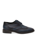 Navy Blue 100% Leather Classic Shoes