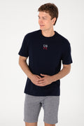 Men's Comfort Fit Crew Neck Navy T-Shirt