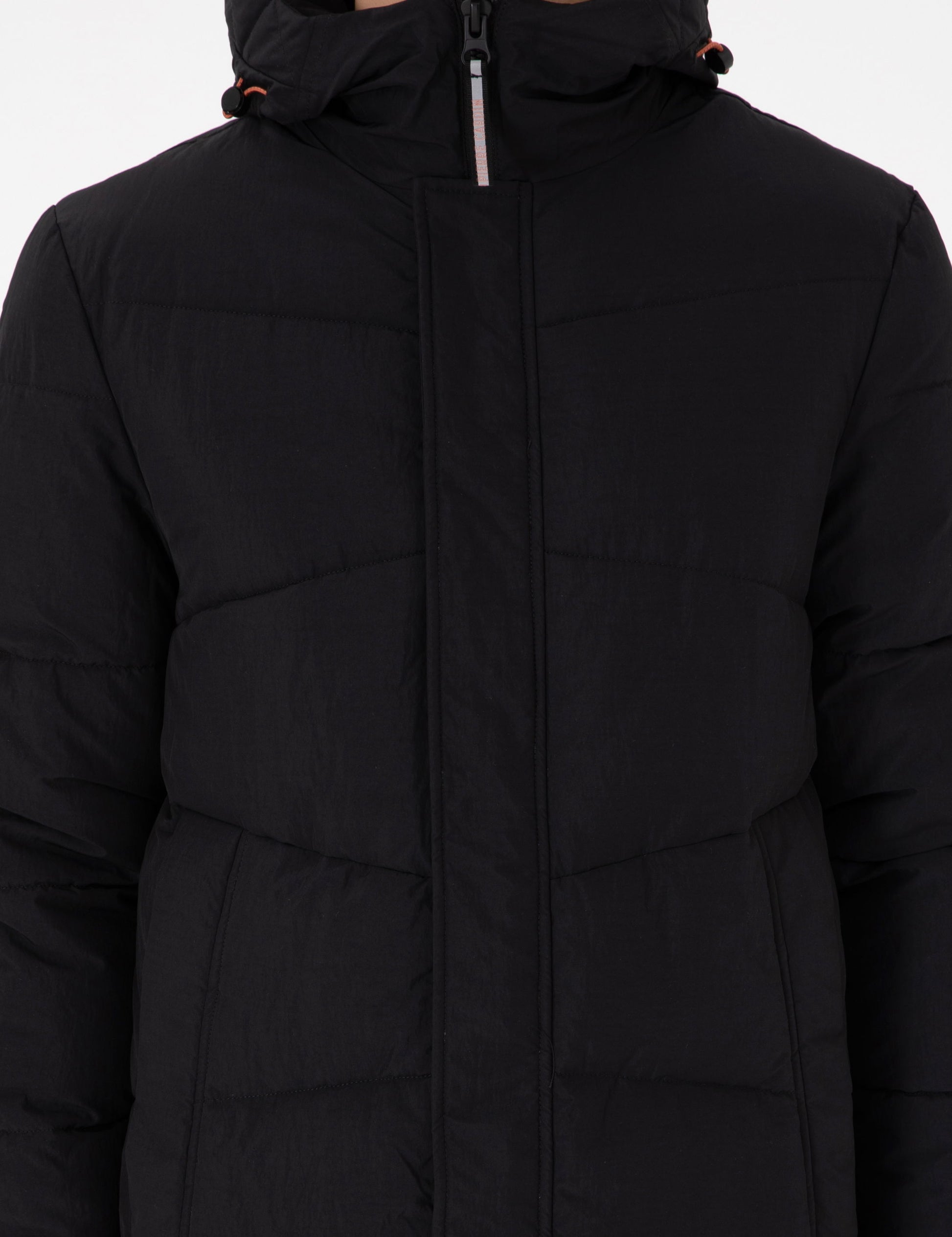 Black Regular Fit Coat