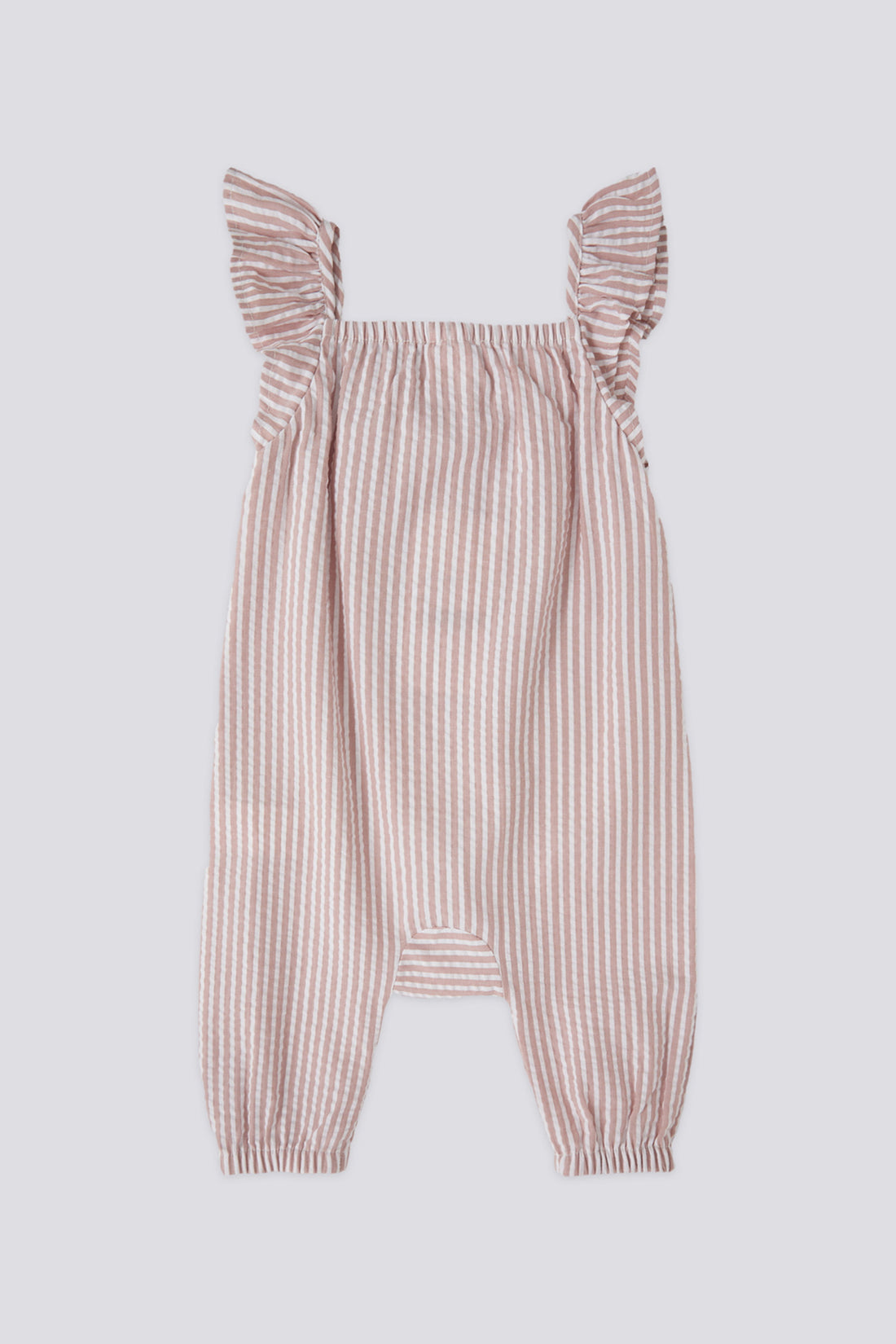 Baby Girl Pink Striped Jumpsuit 2-Piece Set