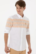 Men's Camel Long Sleeve Shirt