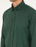 Green Regular Fit Long Sleeve Shirt