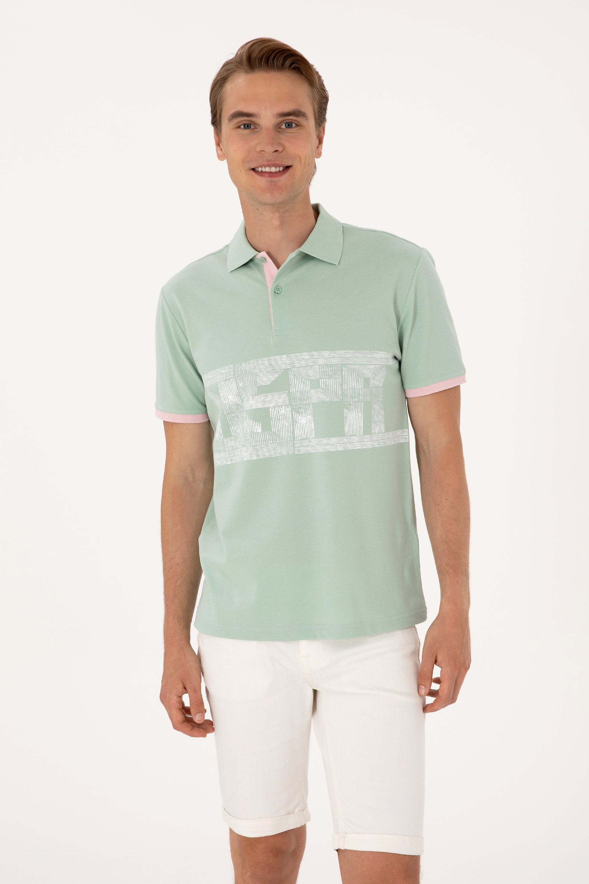 Men's Water Green T-Shirt