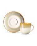 Hiver 6 Person Coffee Cup Set - Cream/Earth