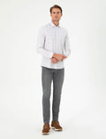 Orange Slim Fit Long Sleeve Shirt