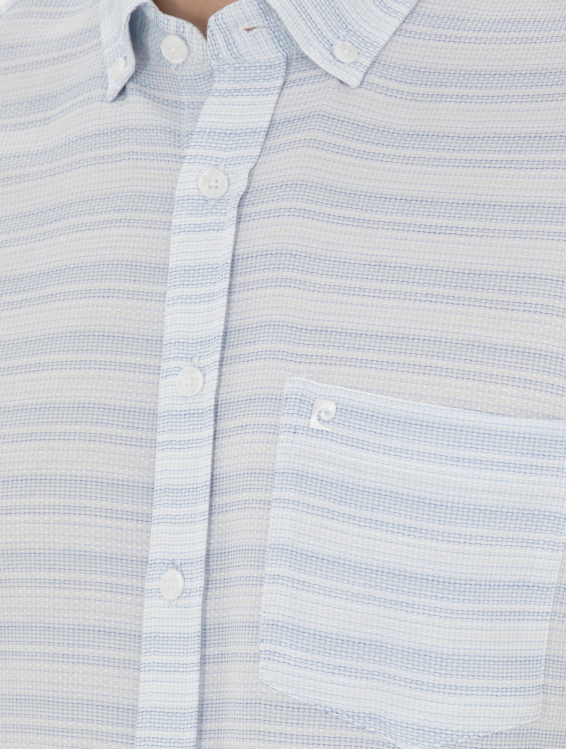 Light Blue Regular Fit Short Sleeve Shirt