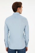 Men's Light Blue Long Sleeve Shirt