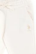 Girls' Cream Sweatpants