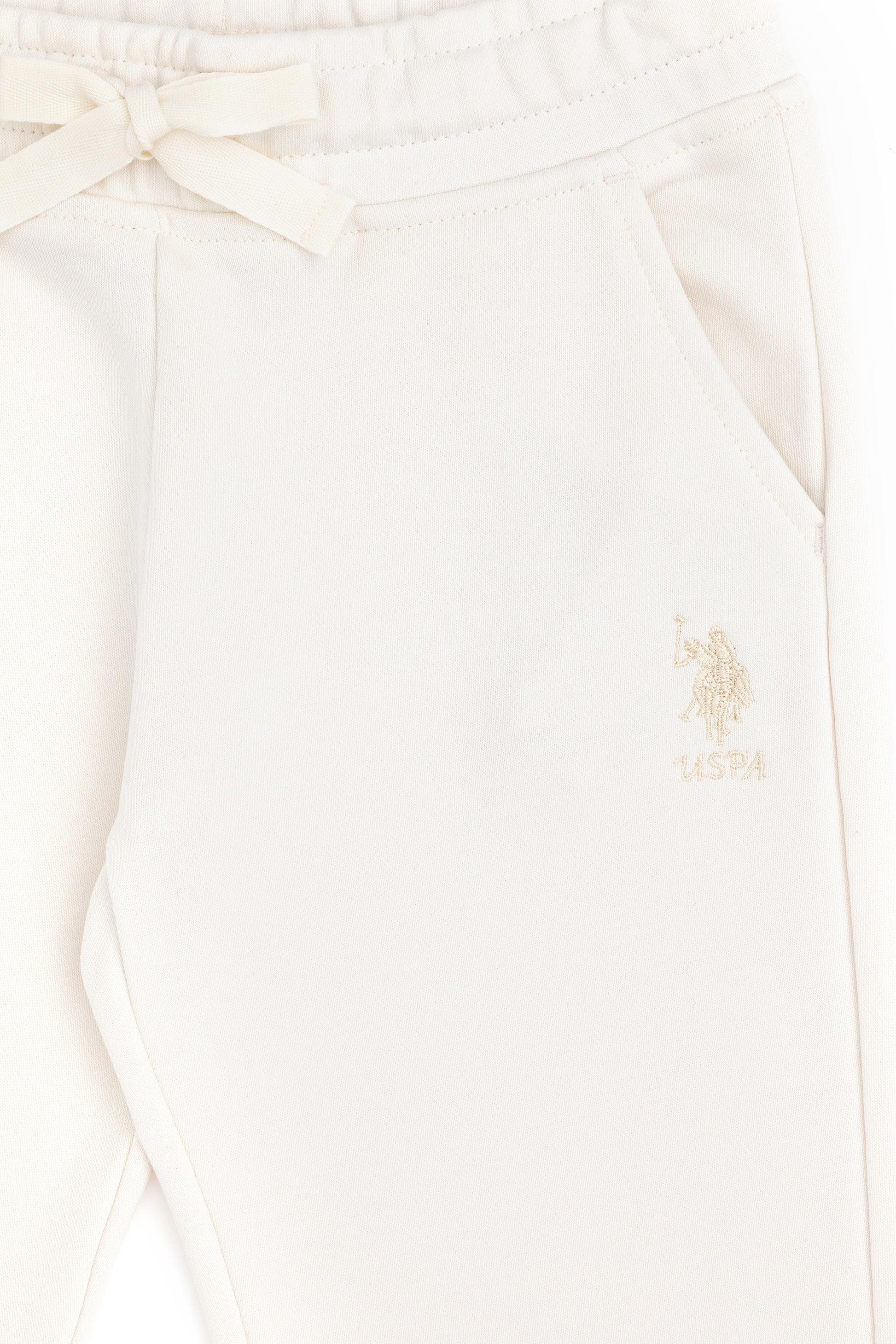 Girls' Cream Sweatpants