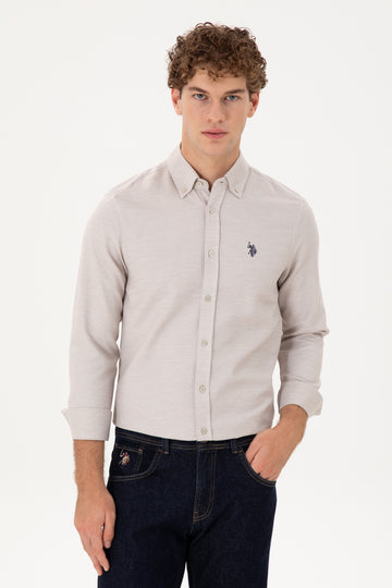 Men's Sand Long Sleeve Shirt