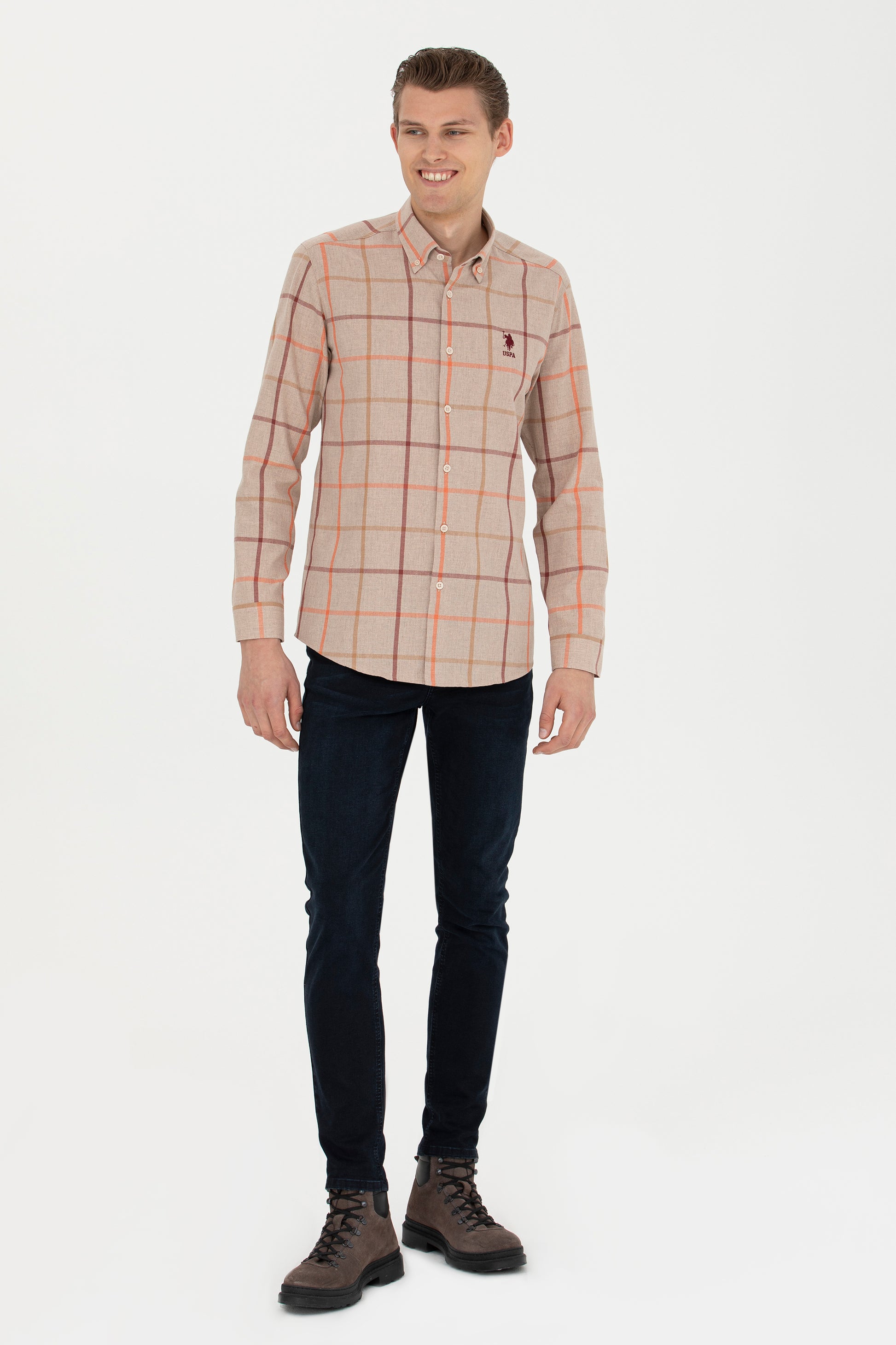 Men's Checkered Stone Shirt