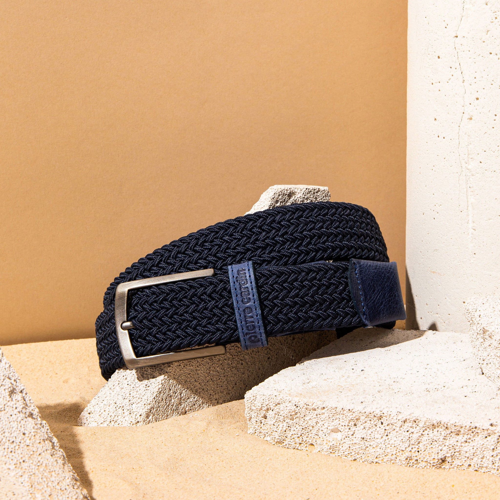 Navy Blue Mesh Belt