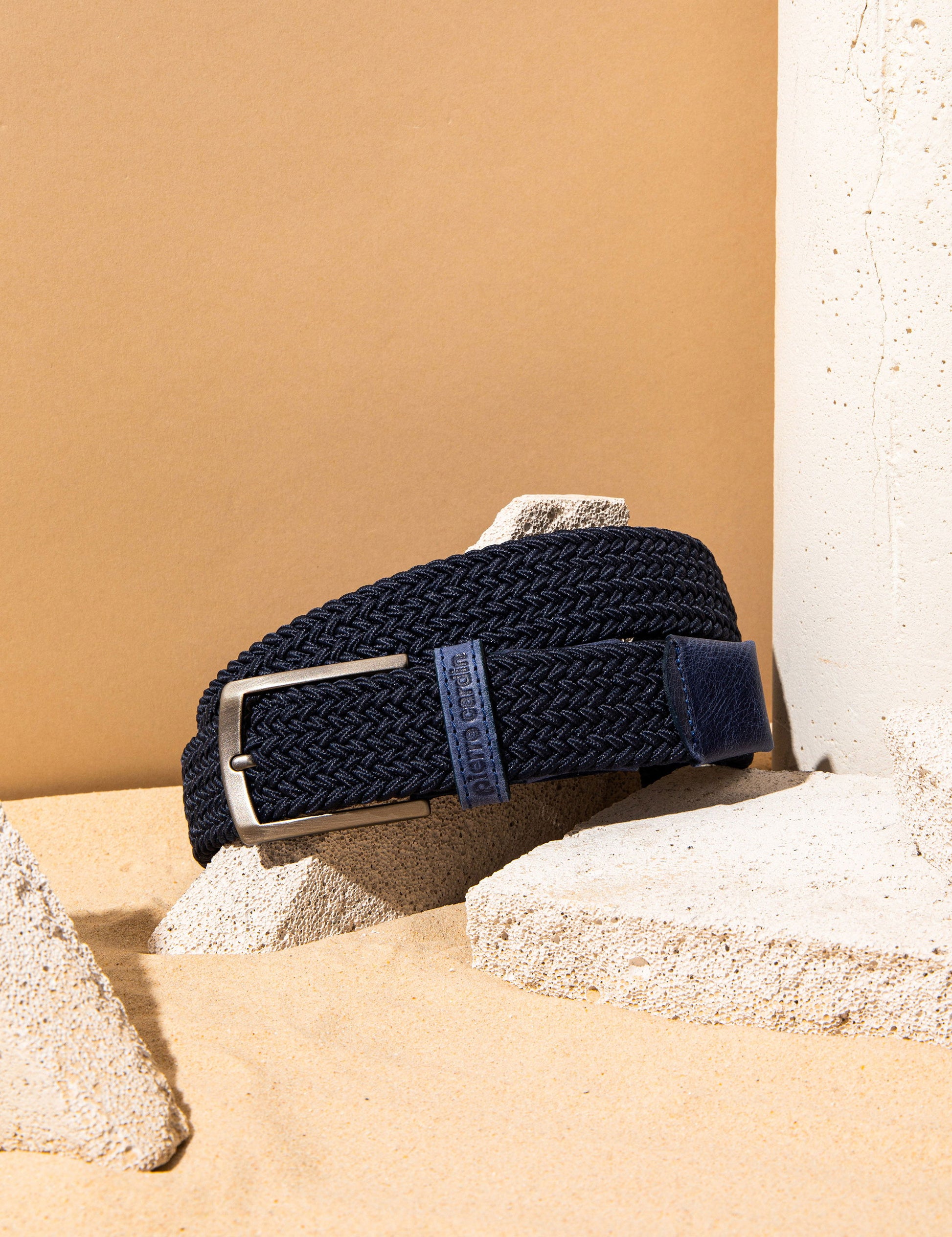 Navy Blue Mesh Belt