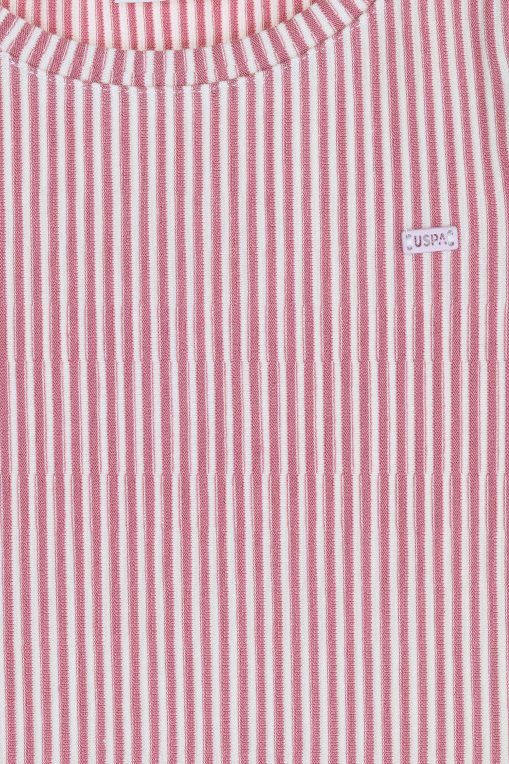 Girls' Pink Crew Neck T-Shirt
