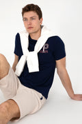 Men's Regular Fit Crew Neck Navy T-Shirt