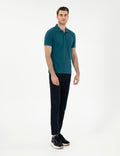 Emerald Slim Fit 100% Cotton Polo Neck Basic T-Shirt