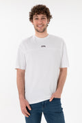 Men's Comfort Fit Crew Neck White T-Shirt