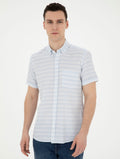 Light Blue Regular Fit Short Sleeve Shirt