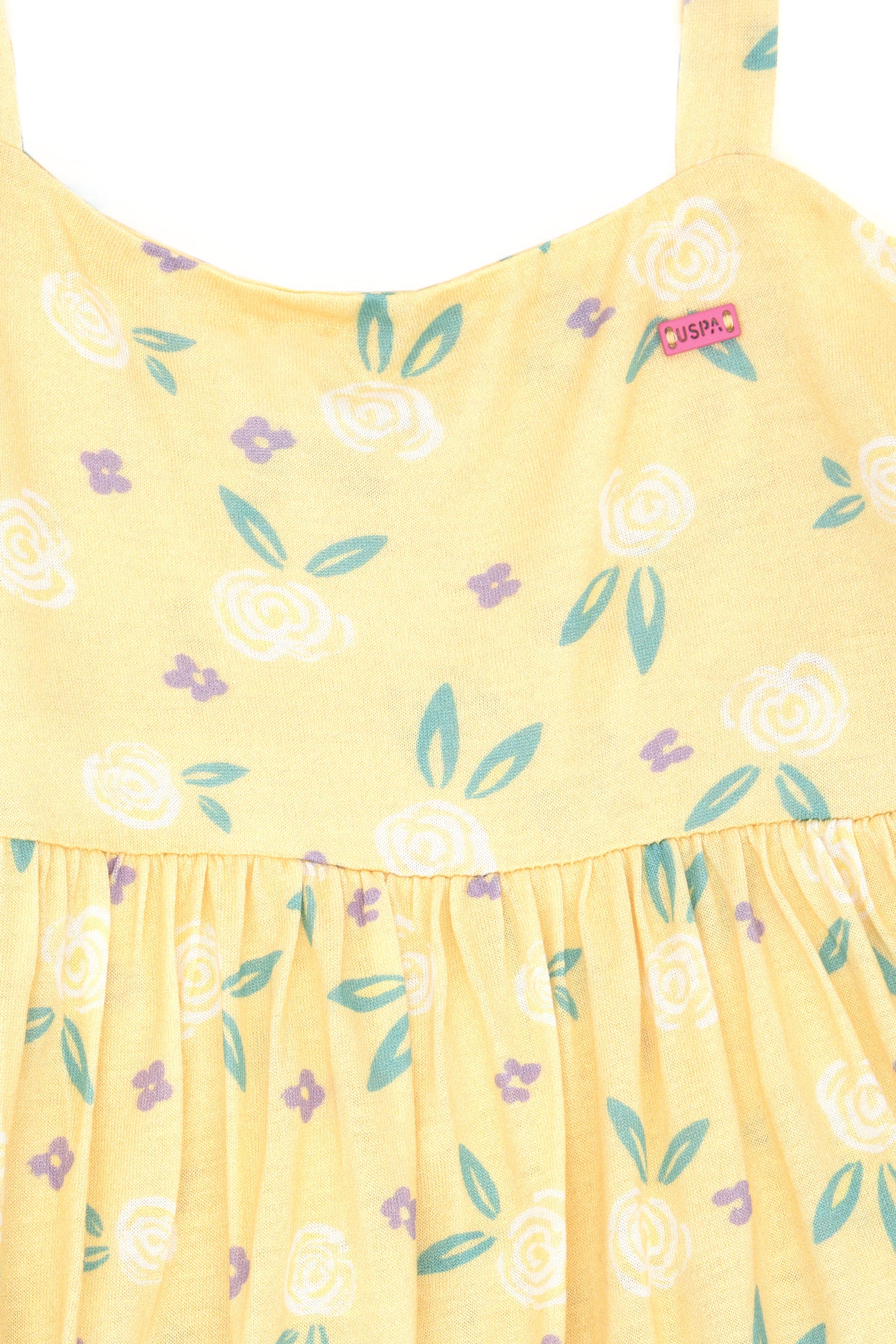 Girl's Yellow Knitted Dress