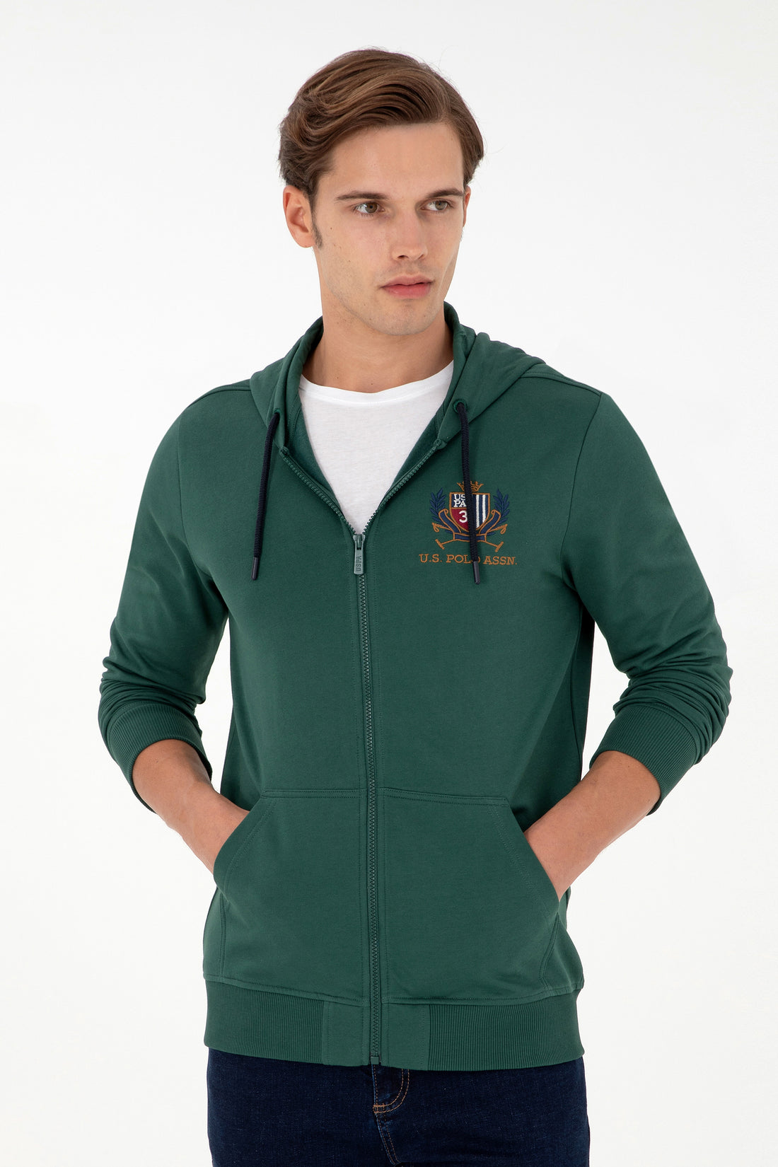 Men's Dark Green Knitted Cardigan