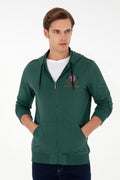 Men's Dark Green Knitted Cardigan