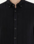 Black Regular Fit Long Sleeve Shirt