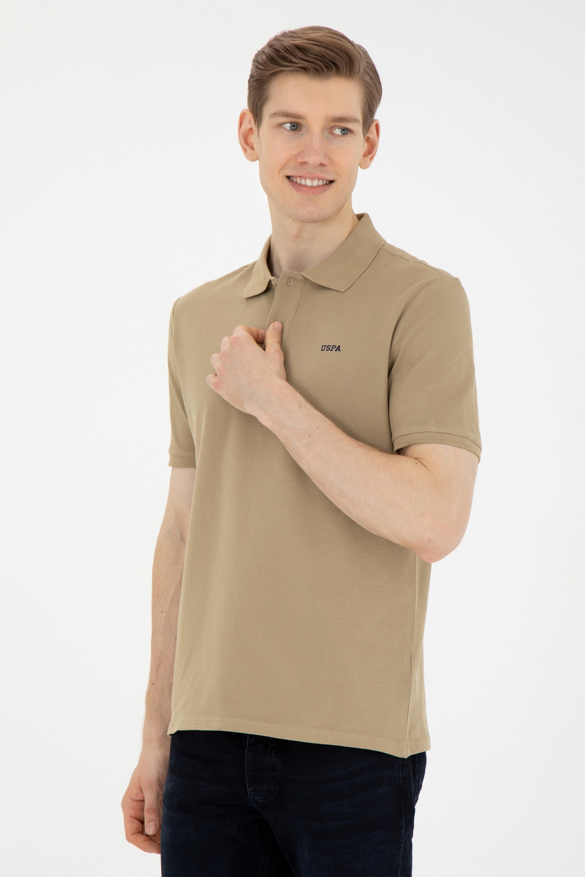 Men's Khaki Basic T-Shirt