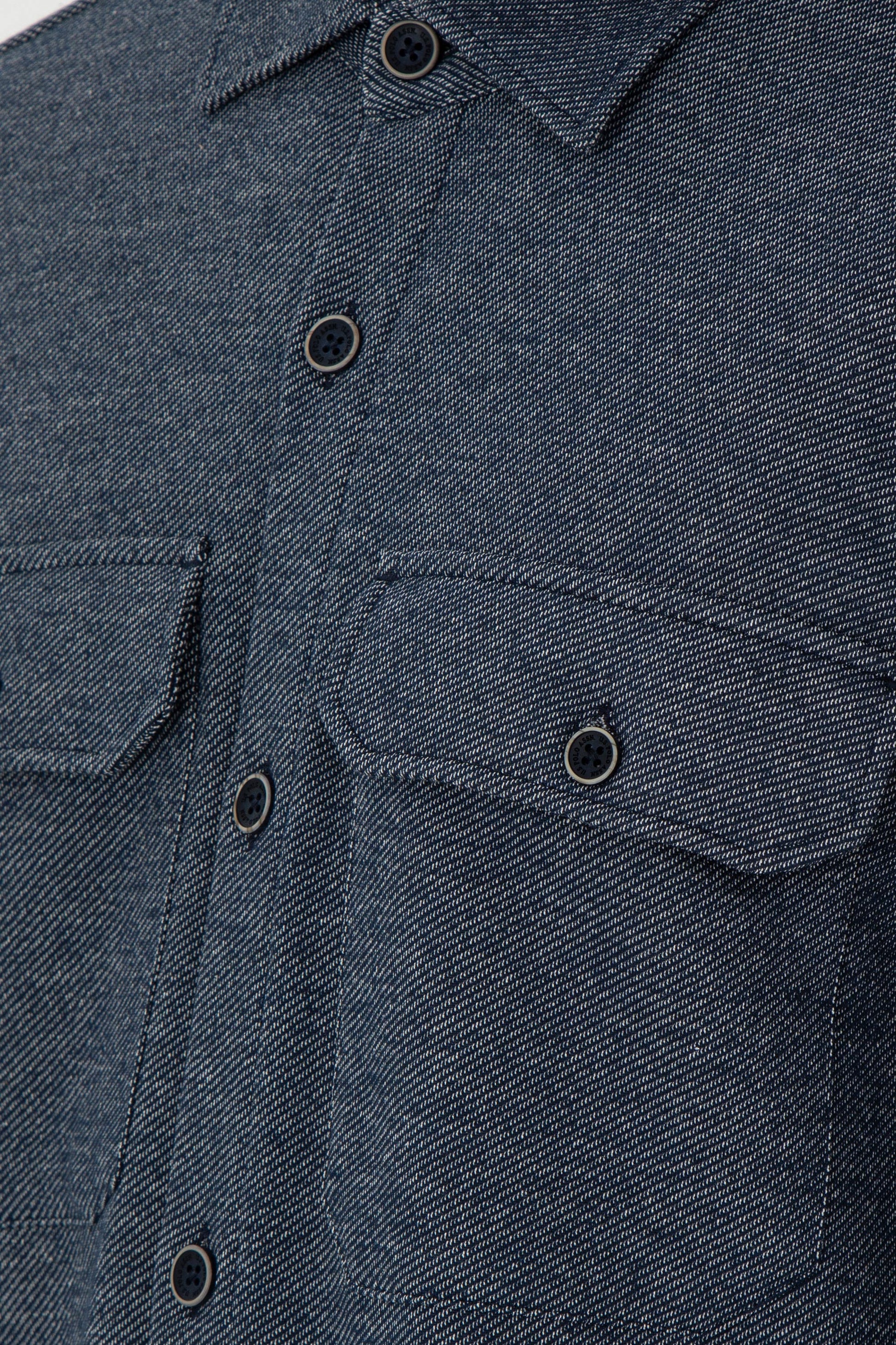 Men's Navy Blue Knitted Shirt