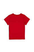 Boy's Red Basic Crew Neck T-Shirt
