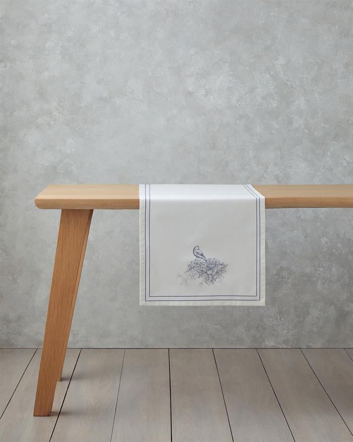 Edenic Polyester Runner 40x140 cm Navy