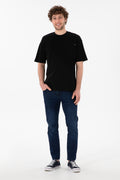 Men's Comfort Fit Crew Neck Black T-Shirt