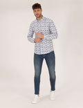 Pink Slim Fit Long Sleeve Shirt