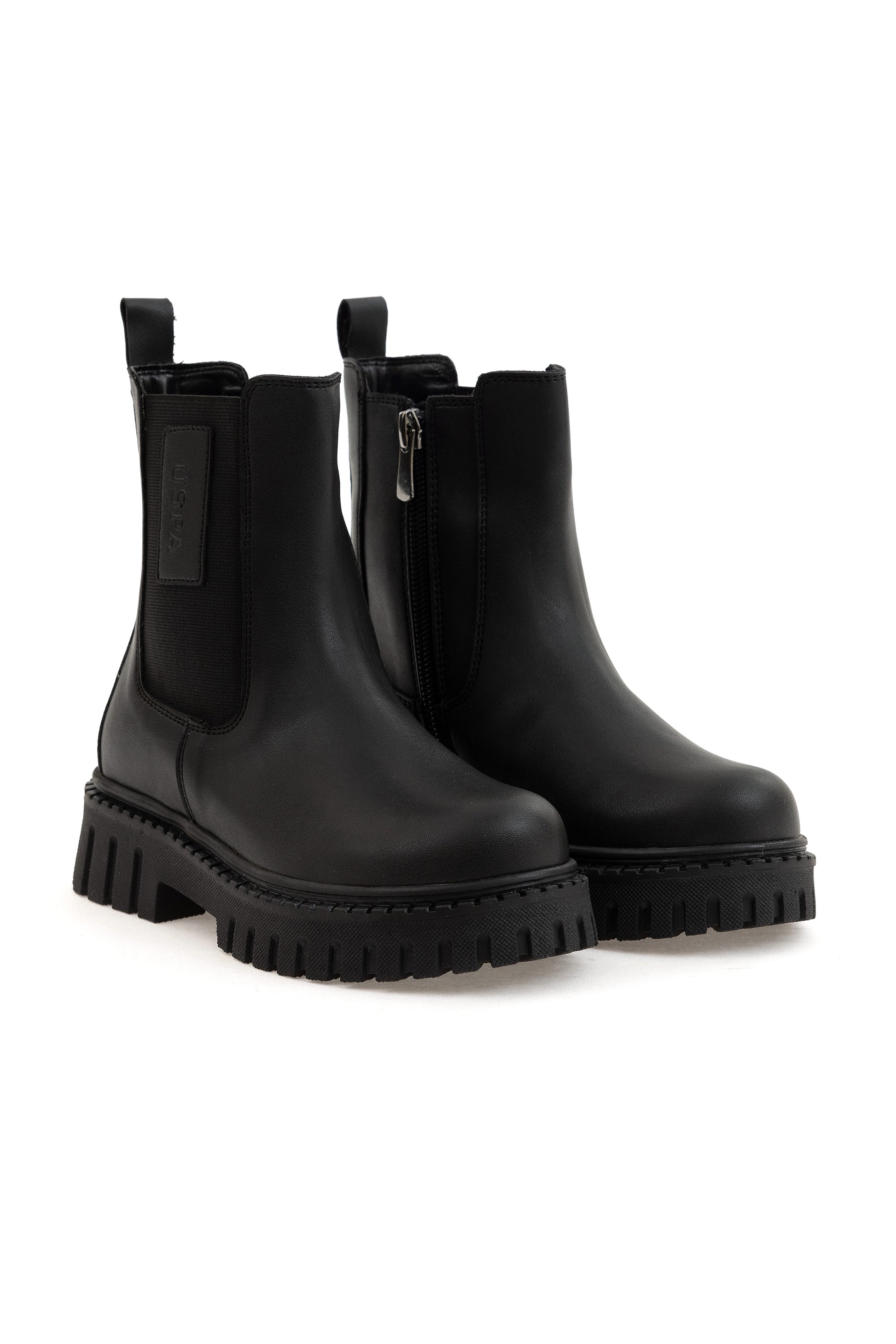 Girl's Black Boots